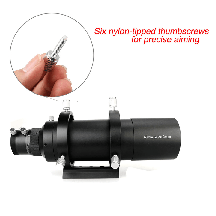 SVBONY 60Mm Multi-Use Guide Scope with Helical Focuser F4 Focal Ratio for CCD Astronomy Camera - MRSLM