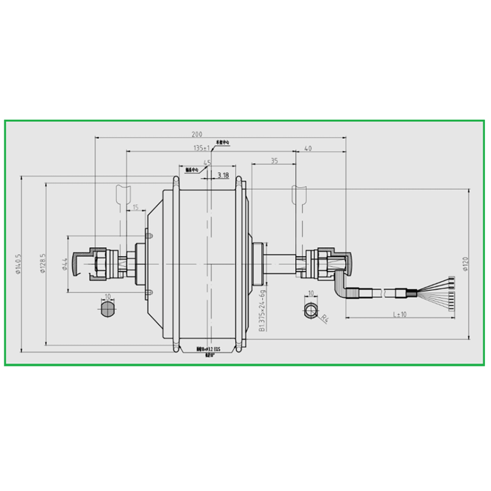 MXUS 36V 350W Rear Rotate Ebike Hub Motor High Speed Brushless Gear Hub Motor for Electric Bicycle Rear Wheel Drive - MRSLM