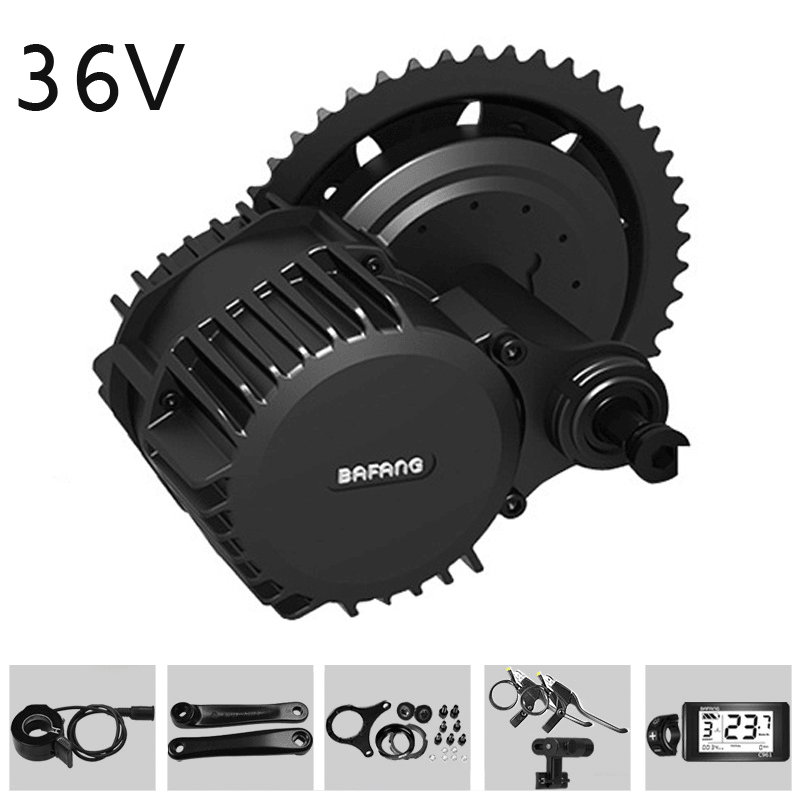 BAFANG G340 36V 250W/350W/500W 46T Bicycle Modified Electric Mid-Drive Motor Kits Set for Electric Bicycle Conversion Kits - MRSLM