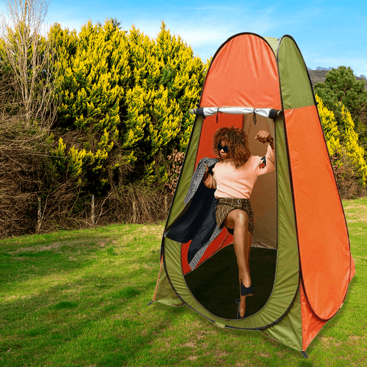 47.24X47.24X74.8Inch Privacy Shower Tent Changing Room Outdoor Camping Tent Uv-Proof Sunshade Canopy - MRSLM