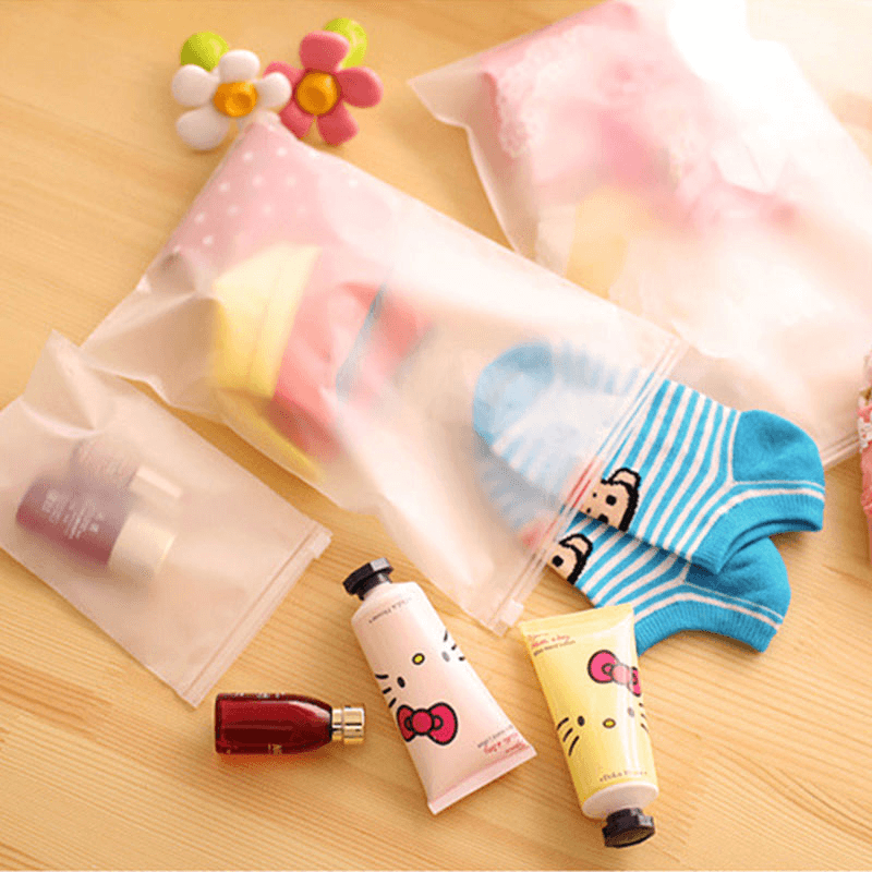 Thicker Transparent Waterproof Clothes Storage Bag Travel Wash Protect Cosmetics Plastic Storage Bag - MRSLM