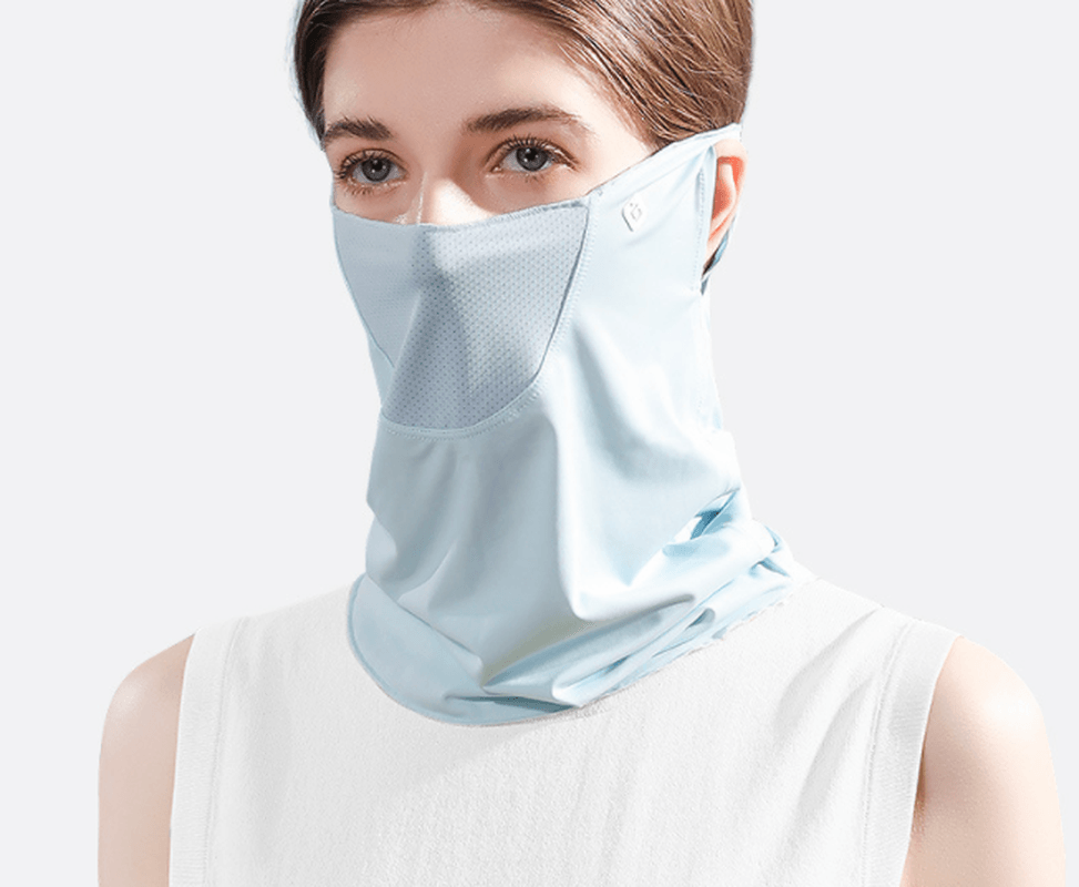 Summer Face Cover Face Scarf Balaclava UV Protction Earloop Neck Gaiter Breathable Outdoor Sports Women - MRSLM