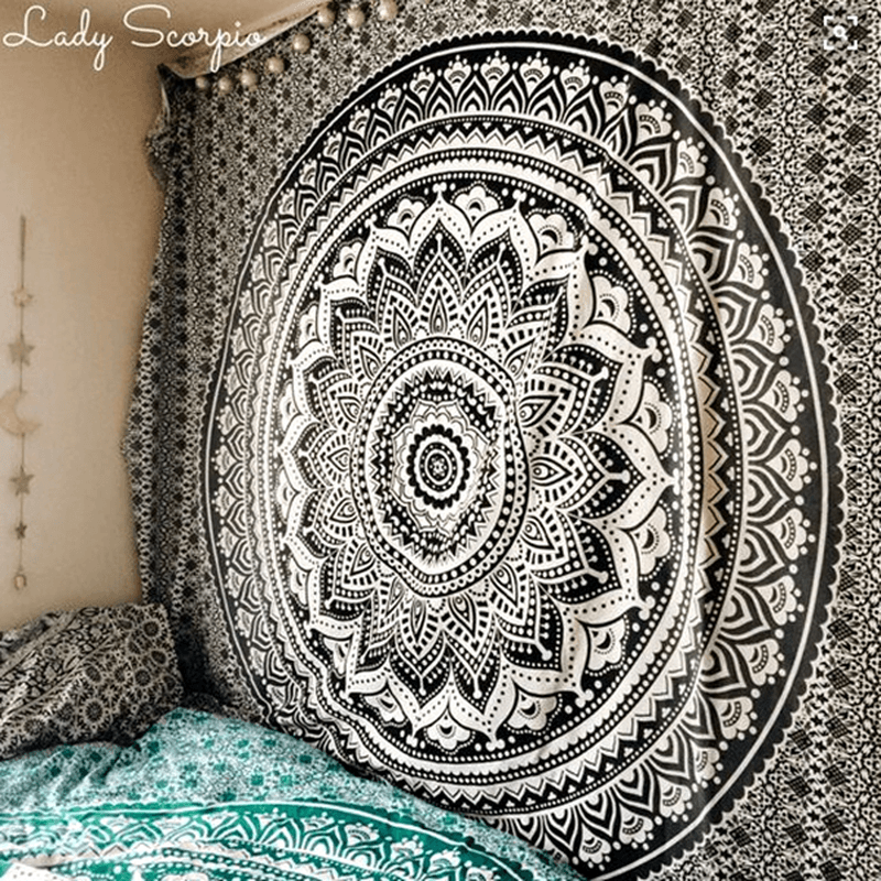 Honana WX-99 New 150X210Cm Bohemian Style Polyester Fiber Beach Towel Mat Tapestry Mandala Rectangle Bed Sheet - MRSLM