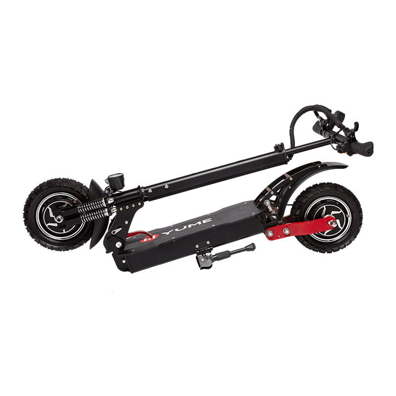 YUME YM-D5 52V 2000W Dual Motor 23.4Ah Folding Electric Scooter 65-70Km/H Top Speed 80Km Range Mileage 10Inch Off-Road Pneumatic Tire Max Load 200Kg Scooter - MRSLM