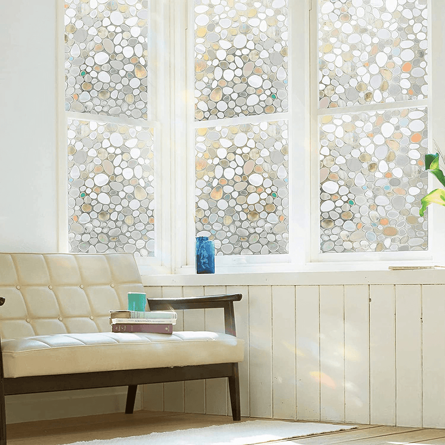 45X200Cm PVC Polka Dot Sequin Electrostatic Glass Window Sticker Glue-Free Window Film Removable Glass Window Decals - MRSLM