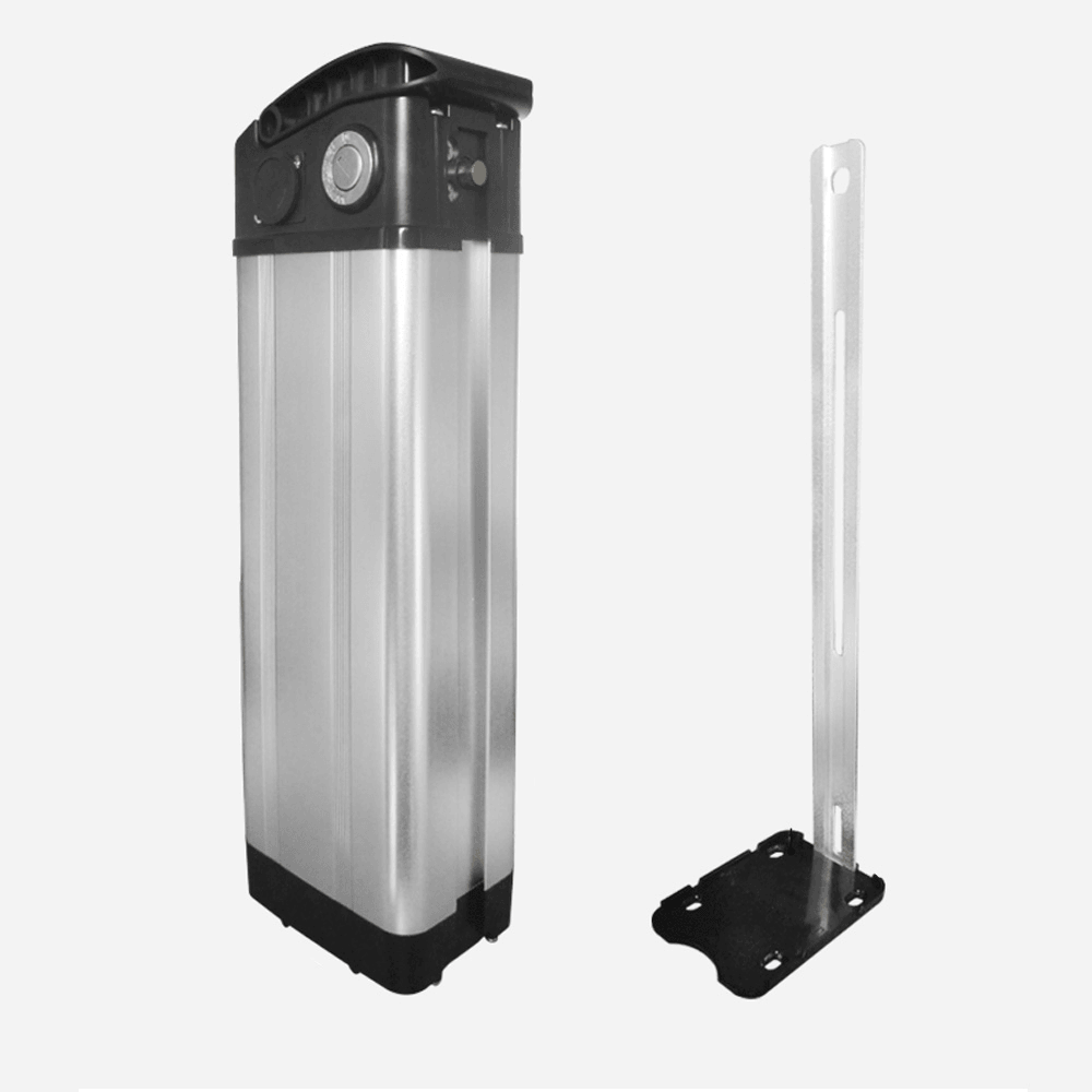 E-Bike Battery Case Aluminum Alloy DC Charging Port Battery Holder Case E-Bike Accessories without Battery - MRSLM