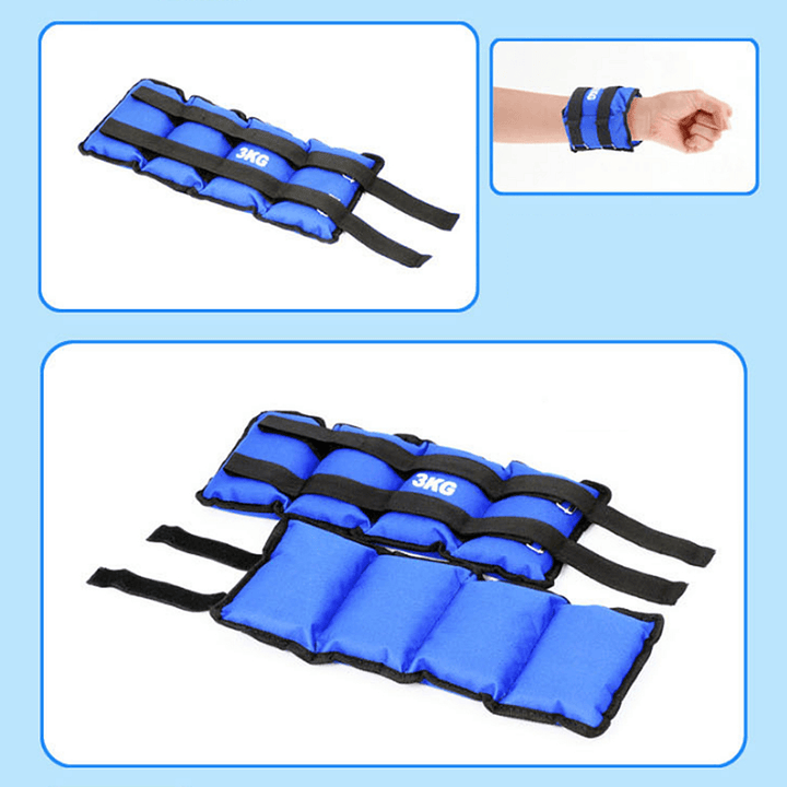 2PCS 1-4KG Weight-Bearing Leggings Sandbag Home Gym Muscle Training Rehabilitation Training Sand Bag - MRSLM