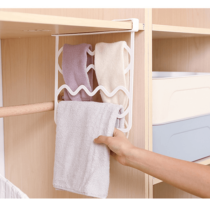 Closet Shelf Divider Wardrobe Partition Organizer Clamp for Kitchen Cabinets - MRSLM