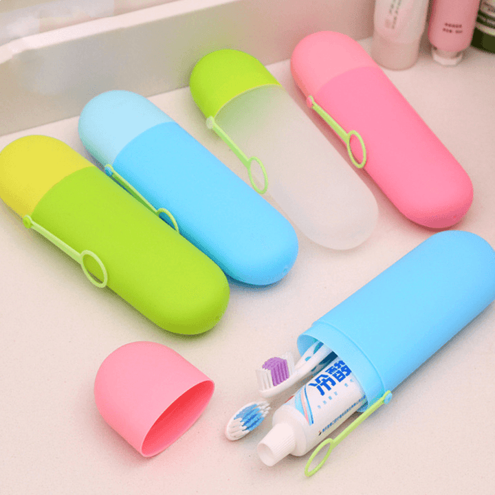 Honana Travel Portable Toothbrush Toothpaste Organizer Tool Case Toothbrush Storage Box - MRSLM