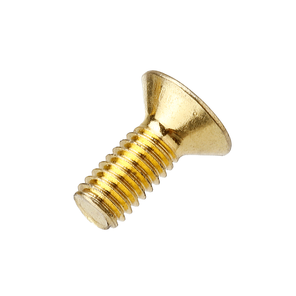 Suleve™ M4AH2 50Pcs Titanium Plated M4 Hex Socket Flat Countersunk Head Screws Alloy Steel 12.9 Grade Screw Bolt M4*10 - MRSLM