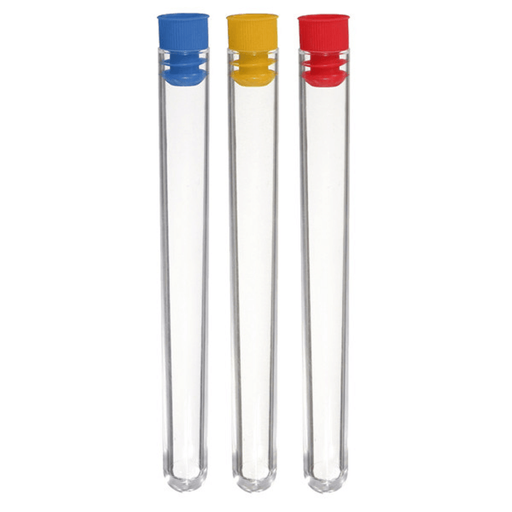 16X150Mm 20Ml Plastic Test Tube with Stopper Lab Supplies - MRSLM