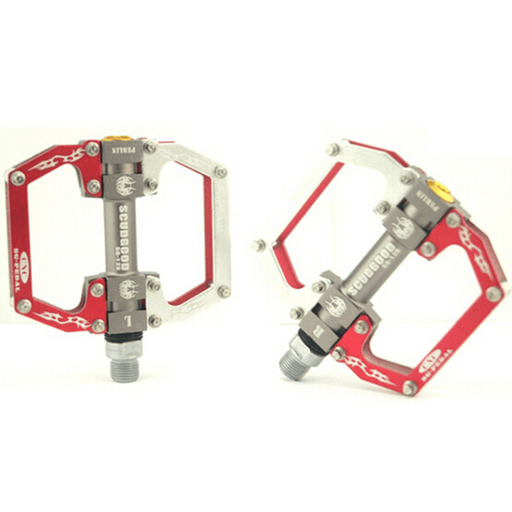 CNC Aluminum Alloy 3 Bearing Mountain Bike Pedal MTB Chromium Molybdenum Steel Pedals  - MRSLM