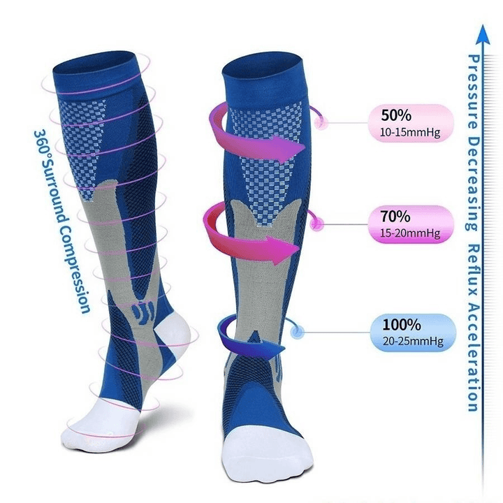 Long Athletic Socks Hiking Breathable Quick-Drying Tube Sock - MRSLM