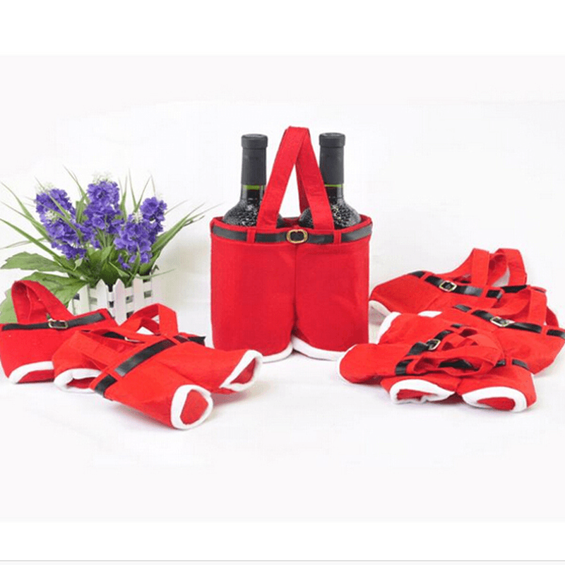5/10 Christmas Santa Pants Candy Gift Bag Sweet Sack Holder Stocking Filler - MRSLM