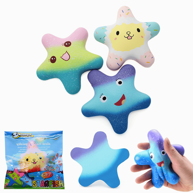 Vlampo Squishy Starfish 14Cm Sweet Licensed Slow Rising Original Packaging Collection Gift Decor Toy - MRSLM