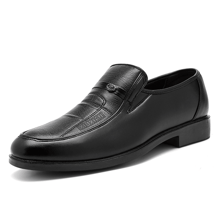 Men Casual Soft Leather Business Shoes Formal Shoes - MRSLM