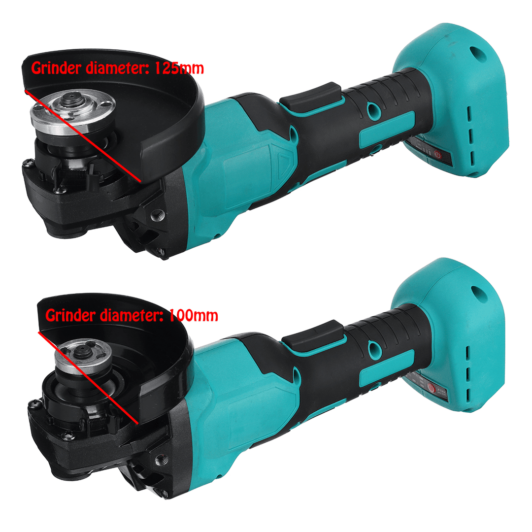 100/125Mm Brushless Cordless Electric Angle Grinder 3-Speed Cutting Polishing Tool for Makita Battery - MRSLM