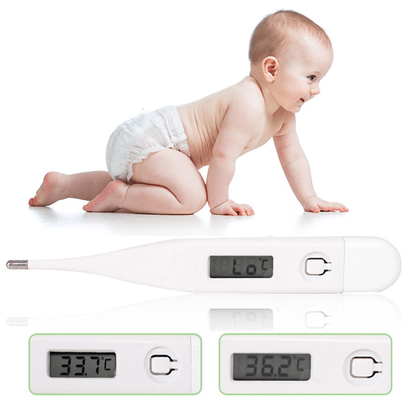 Digital LCD Electronic Thermometer °C / °F Baby Boy Girl Body Temperature Checking Safe Oral Digital Thermometers Kids Health Care Tool - MRSLM