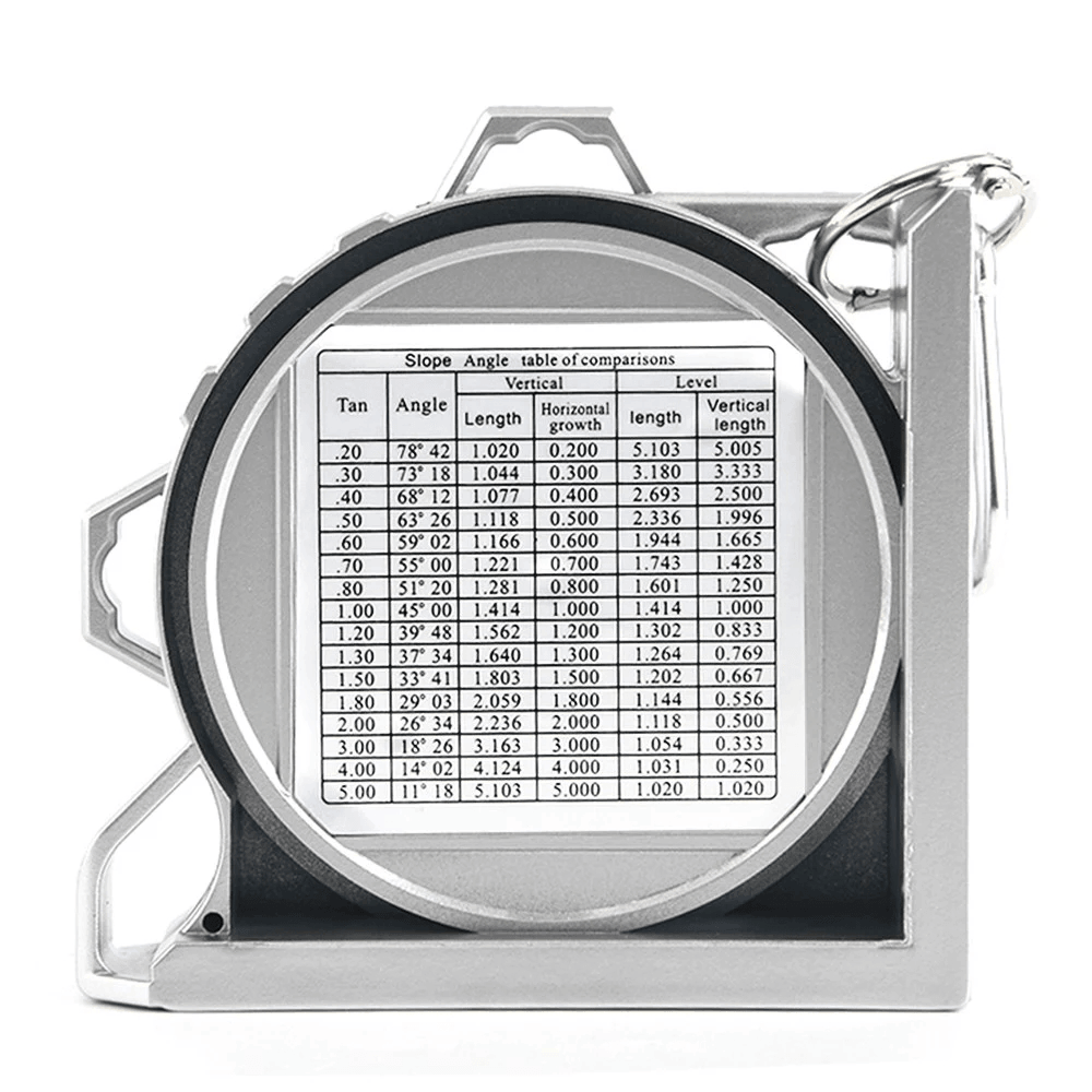 Magnetic Angle Finder Locator Mini Inclinometer Measurement Tool Protractor Tilt Level Meter Dual Level Bubble Back Comparison Table - MRSLM