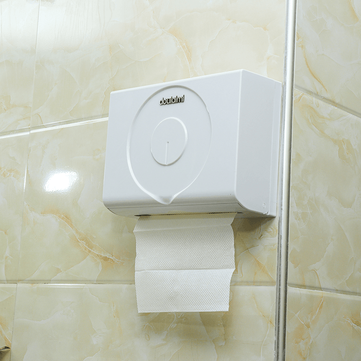 Toilet Hand Paper Towel Dispenser Wall Mounted Tissue Box Holder Bathroom Kit - MRSLM