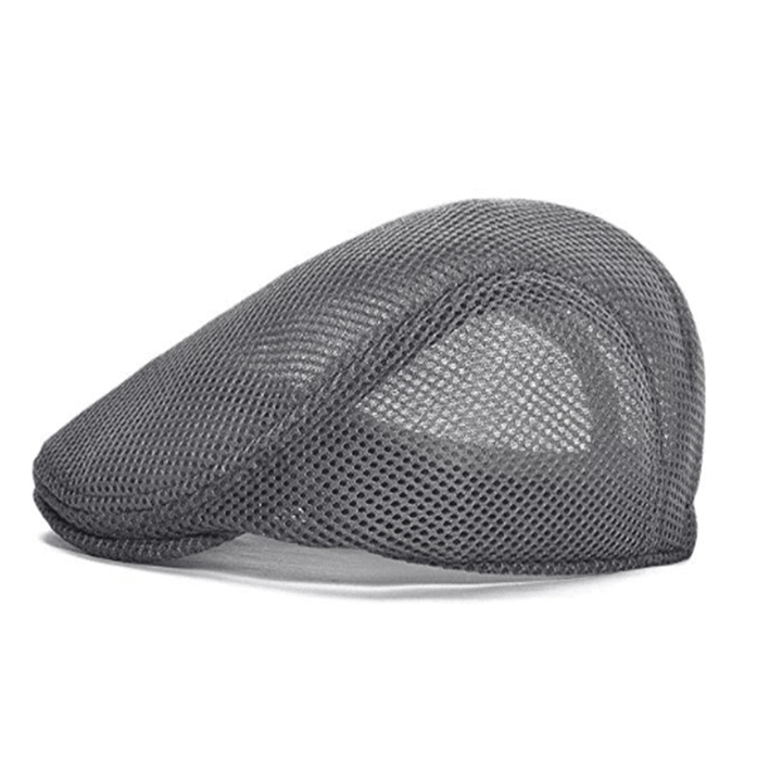 Mesh Adjustable Newsboy Beret Ivy Flat Cap - MRSLM