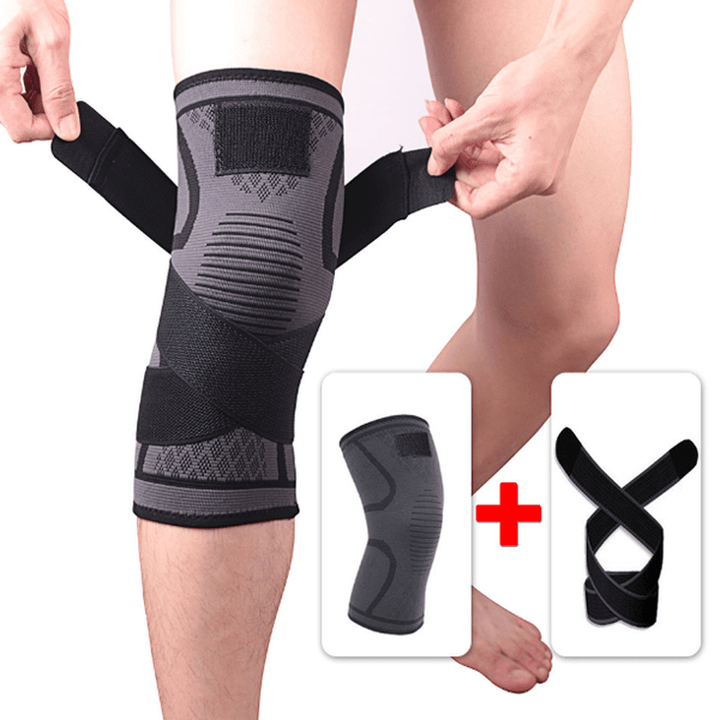 KALOAD 1 Pcs Knee Pad Fitness Running Cycling Elastic Knee Support Sports Knee Protective Gear - MRSLM