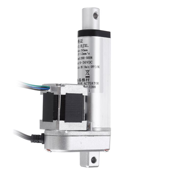 500N 7Mm/S Adjustable Linear Actuator DC 9-36V Stepper Motor Linear Actuator Tubular Motor - MRSLM