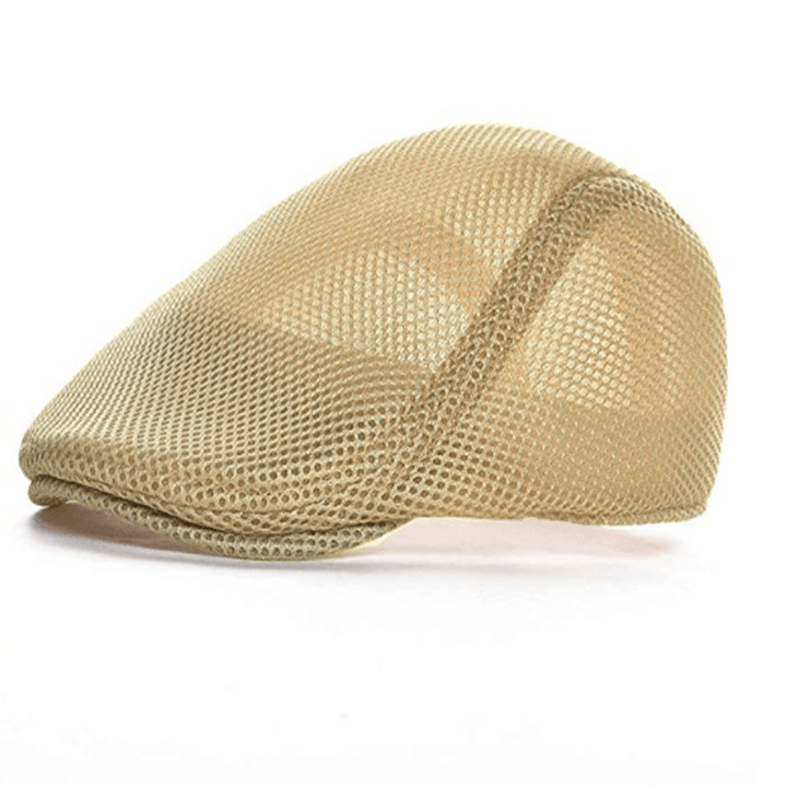 Mesh Adjustable Newsboy Beret Ivy Flat Cap - MRSLM