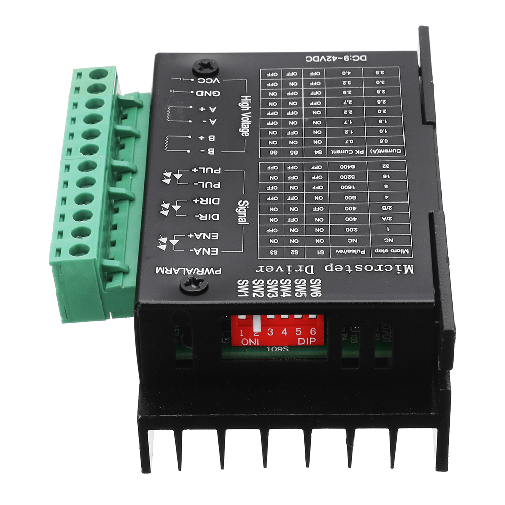 HANPOSE TB6600 Stepper Motor Driver 4A DC9-42V for Nema 17/23/34 Stepper Motor CNC Engraving Machine - MRSLM