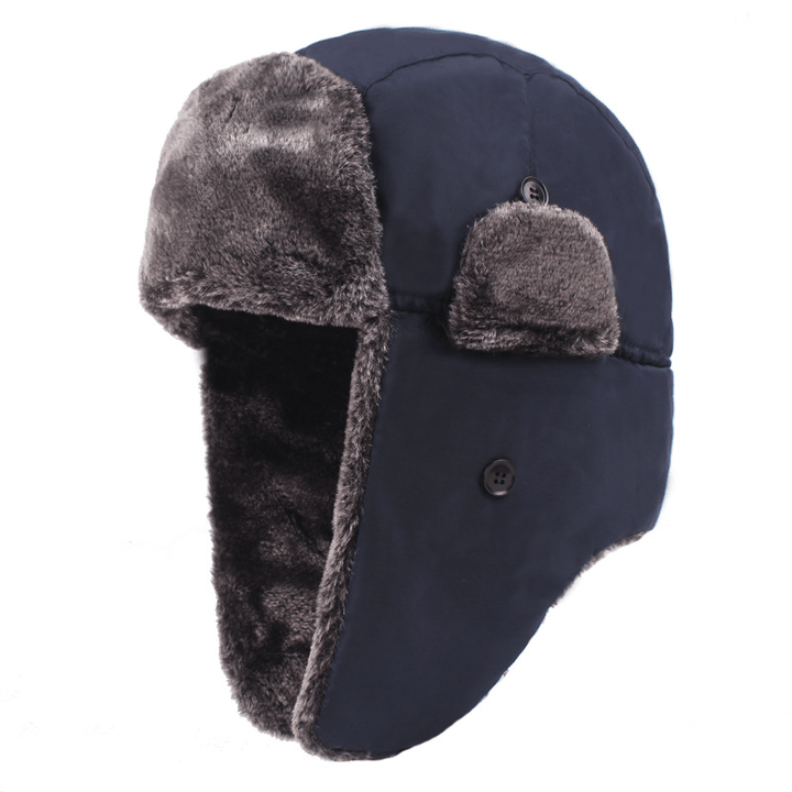 Men'S Thickened plus Velvet Ear Protection Hat - MRSLM