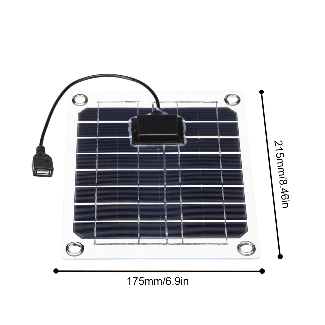 5V 2A 20W Double Sided Solar Panel Solarmodul Solarpanel USB Outdoor Portable for Phones Mp3S Tablets Charging - MRSLM