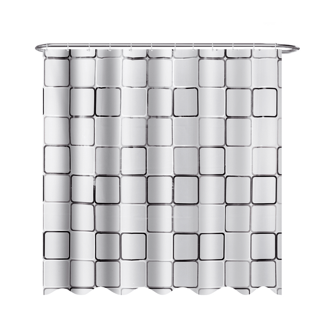 240X200Cm Big Cube Shower Curtain Waterproof Mildewproof Easy to Clean Shower Curtain - MRSLM