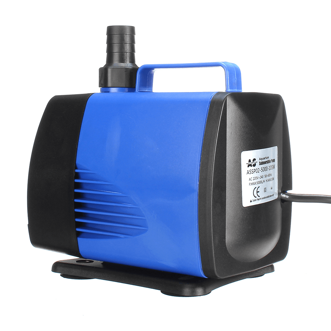 300-5000L/H 85W/105W/135W Submersible Water Pump Aquarium Fountain Fish Pond Tank Hydroponics - MRSLM