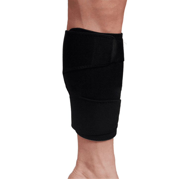 Sports Adjustable Foot Support Neoprene Calf Shin Support Wrap Brace Splint Band Sleeve Injury Guard - MRSLM