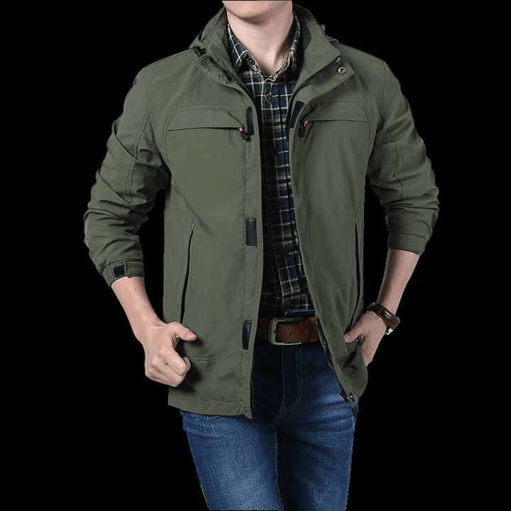 Winter plus Velvet Thick Loose Men'S Multi-Pocket Jacket - MRSLM