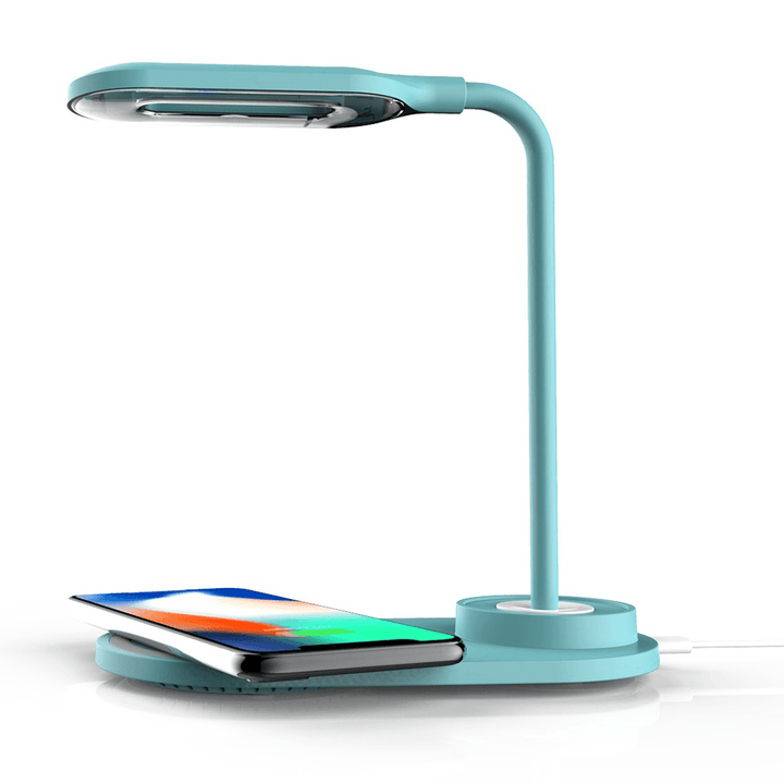 Quick Wireless Charging LED Table Desk Lamp Portable Eye Protect 360 Degree Flexible Touch Control Night Light - MRSLM