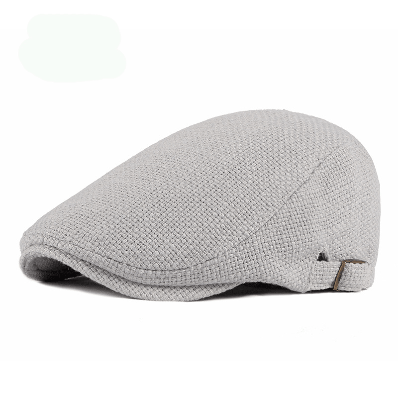 Breathable Cotton and Linen Beret Male British Retro - MRSLM