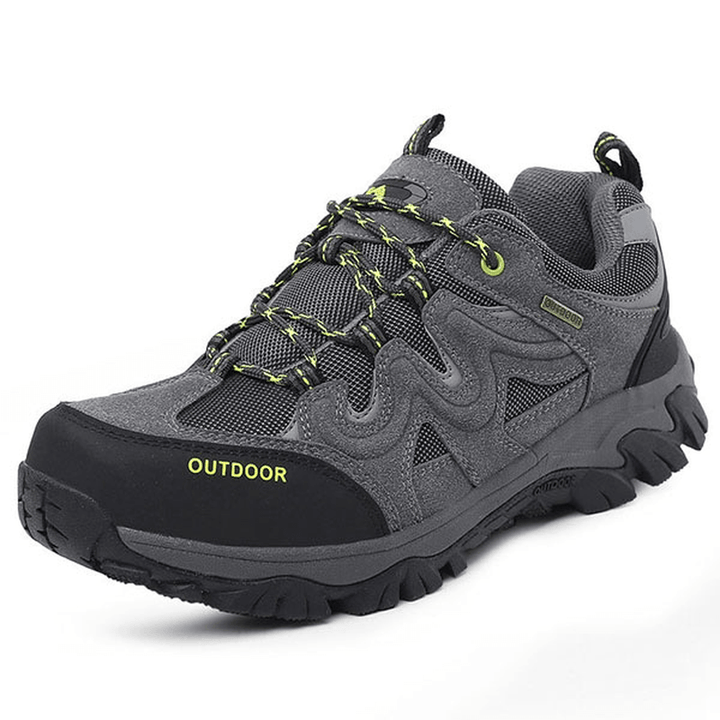 Big Size Men Comfortable Wear Resistant Outsole Outdoor Hiking Athletic Shoes - MRSLM