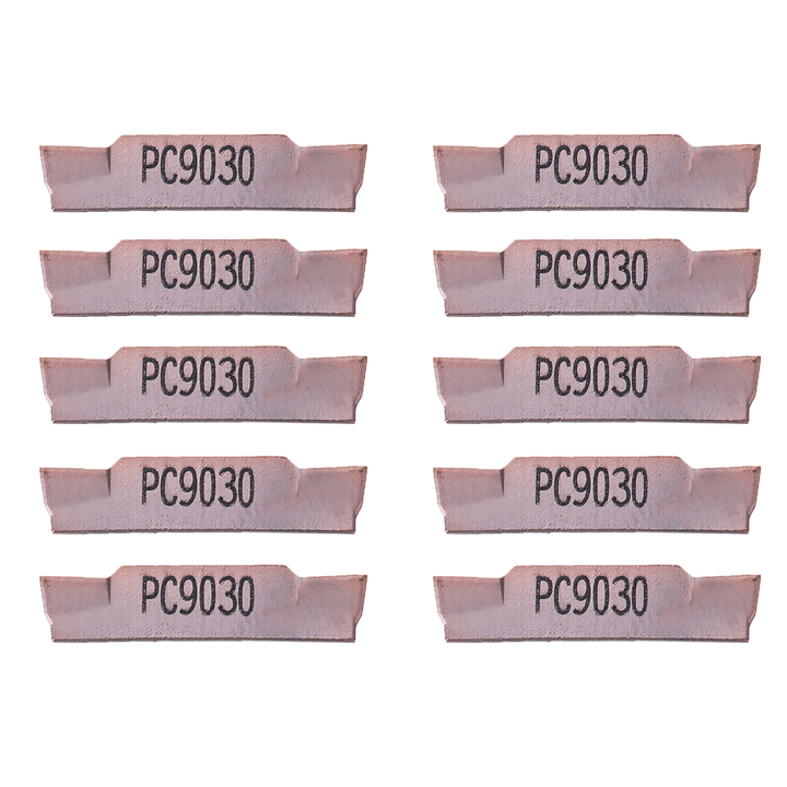 10Pcs MGMN200-G PC9030 2Mm Carbide Insert for MGEHR/MGIVR Grooving Cut off Tool Holder - MRSLM