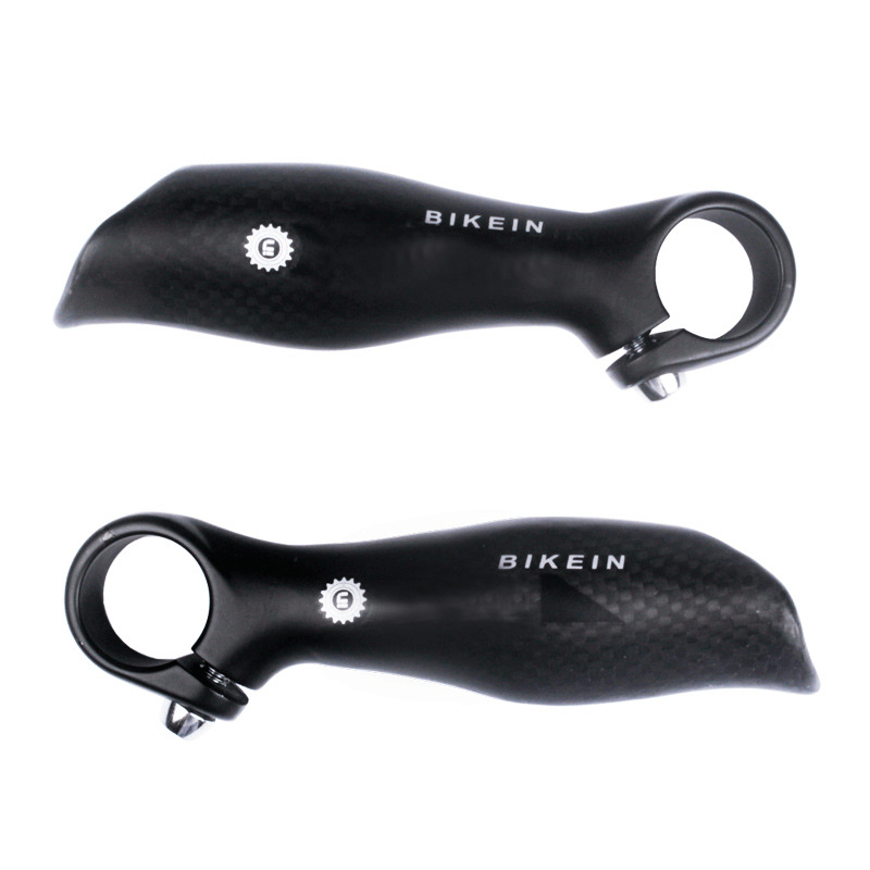 BIKEIN P21MH 22Mm Bicycle Short Handlebar 3K Matte Carbon Fiber Durable Comfortable Small Handle Mountain Bike Accessories - MRSLM