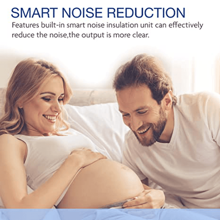 Doppler Fetal Heart Rate Monitor Baby Heartbeat Detector Health Prenatal Probe Intelligent Dynamic Monitoringor for Pregnɑncy Gifts for First Time Moms - MRSLM