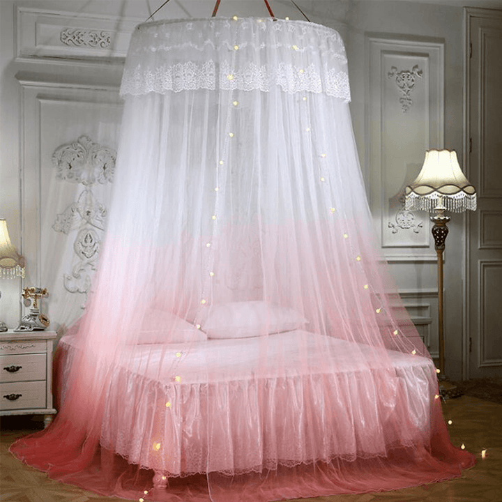 Ceiling-Mounted Mosquito Net Free Installation Home Dome Foldable Bed Canopy - MRSLM