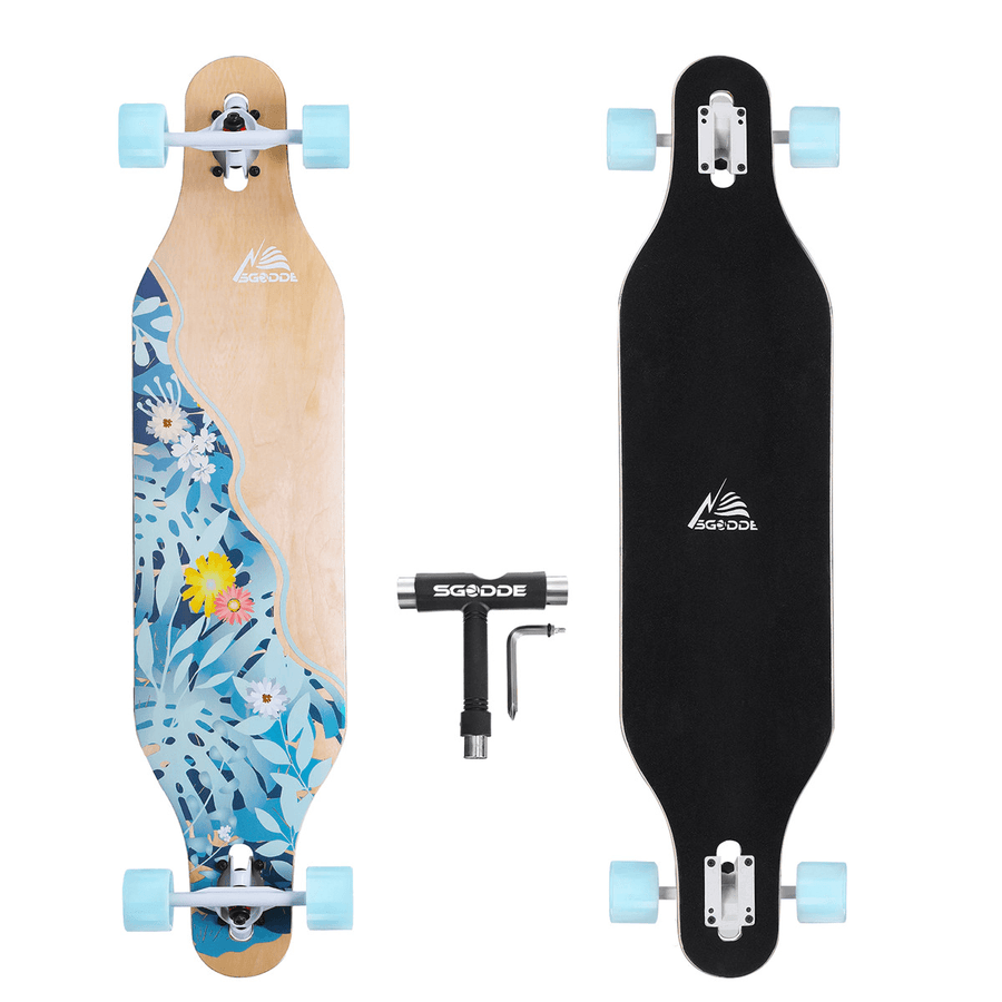 41'' Kids Skateboard 8 Layer Canadian Maple Long-Boards for Children Boys Girls Youths Beginners - MRSLM