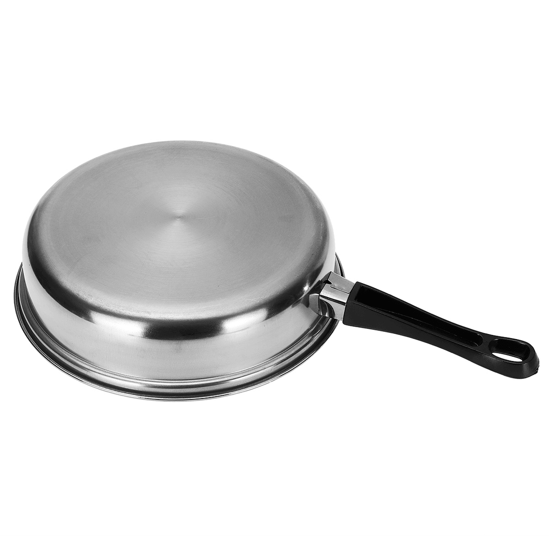 6 Pcs Cookware Set Stainless Steel Pots Frying Pan Outdoor Camping Picnic Kitchen Cooking Set - MRSLM