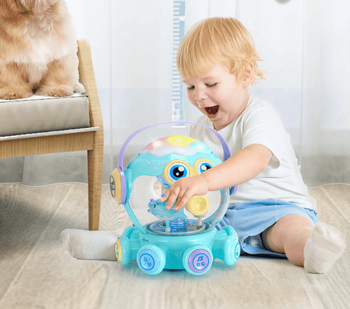 Children'S Educational Octopus Hand Drum Toy Light - MRSLM