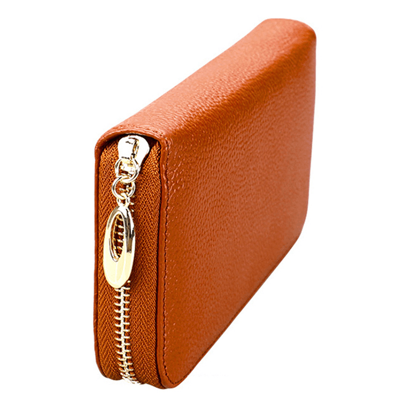 RFID Antimagnetic Genuine Leather Multi-Function Wallet - MRSLM