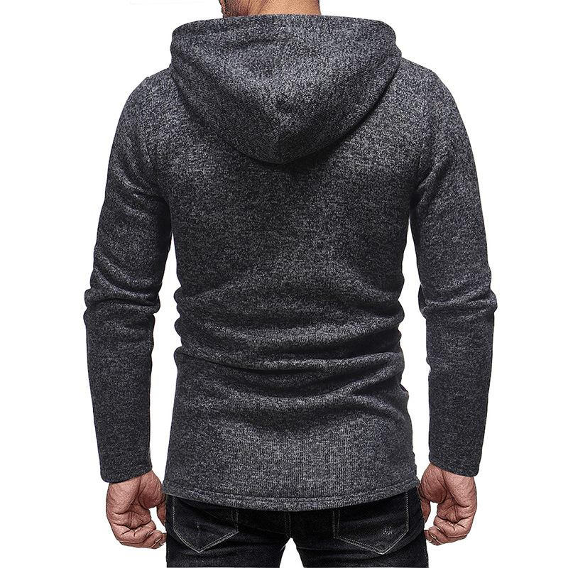 Casual Long-Sleeved Thick Knitted Men'S Sweater - MRSLM