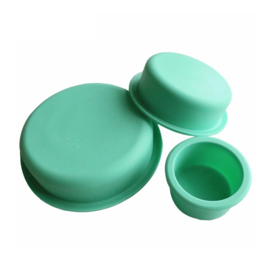 3Pcs Cake Molds round Bake Pan DIY Party Wedding Birthday Cupcake Mould Baking Tool - MRSLM