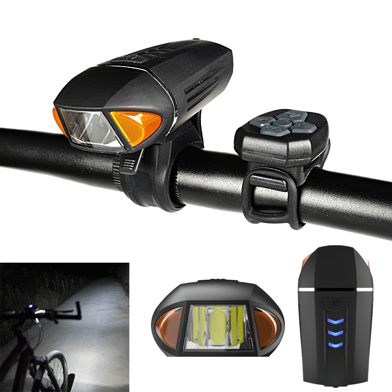 BIKIGHT Bike Bicycle Light Horn Bell USB Waterproof Cycling Electric Scooter Motorcycle - MRSLM