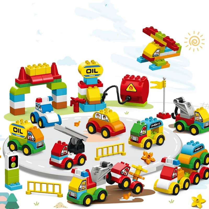 Building Block Toys, Puzzle, Splicing and Changing Car Models - MRSLM